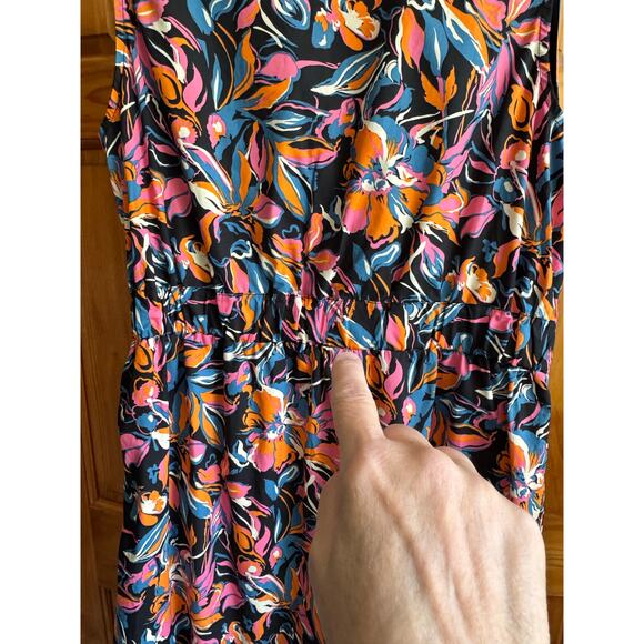French Connection Bright Floral Sleeveless Maxi Dress - XL - New Without Tags - Picture 8 of 9